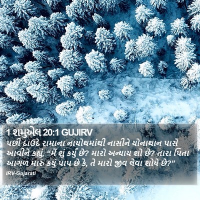 1 શમુએલ 20:1 GUJIRV Bible Verse Image
