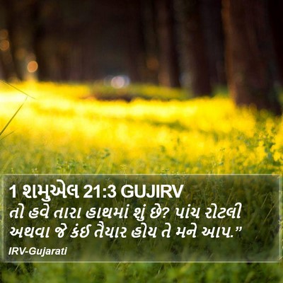 1 શમુએલ 21:3 GUJIRV Bible Verse Image