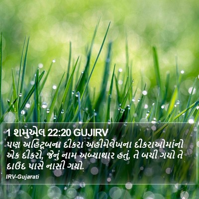 1 શમુએલ 22:20 GUJIRV Bible Verse Image