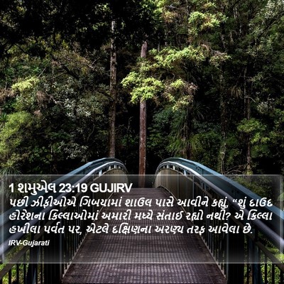 1 શમુએલ 23:19 GUJIRV Bible Verse Image