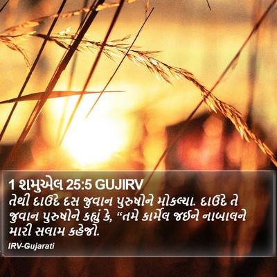 1 શમુએલ 25:5 GUJIRV Bible Verse Image
