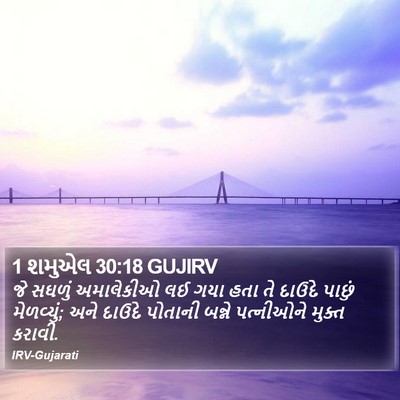 1 શમુએલ 30:18 GUJIRV Bible Verse Image