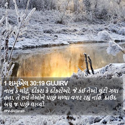 1 શમુએલ 30:19 GUJIRV Bible Verse Image