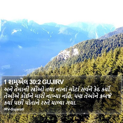 1 શમુએલ 30:2 GUJIRV Bible Verse Image