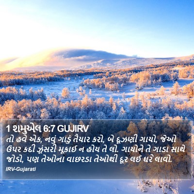 1 શમુએલ 6:7 GUJIRV Bible Verse Image