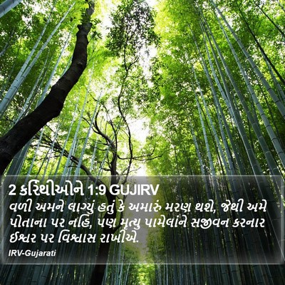 2 કરિંથીઓને 1:9 GUJIRV Bible Verse Image