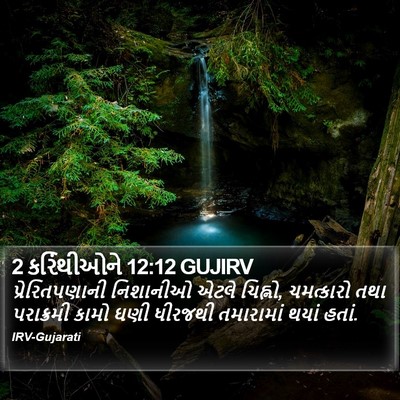 2 કરિંથીઓને 12:12 GUJIRV Bible Verse Image