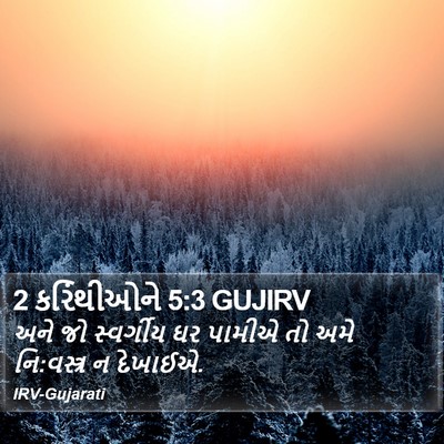 2 કરિંથીઓને 5:3 GUJIRV Bible Verse Image