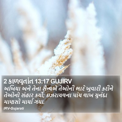 2 કાળવૃતાંત 13:17 GUJIRV Bible Verse Image
