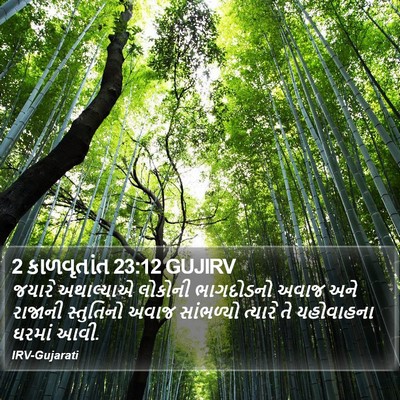 2 કાળવૃતાંત 23:12 GUJIRV Bible Verse Image