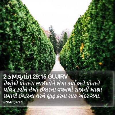 2 કાળવૃતાંત 29:15 GUJIRV Bible Verse Image