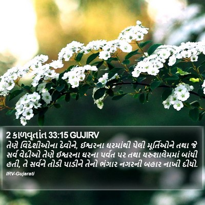 2 કાળવૃતાંત 33:15 GUJIRV Bible Verse Image