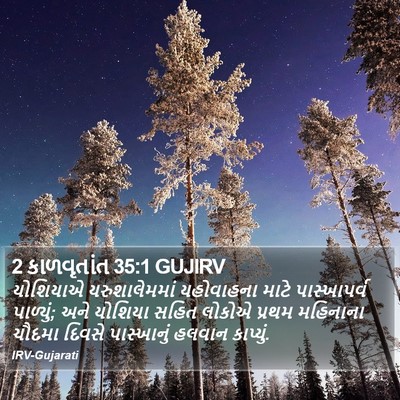 2 કાળવૃતાંત 35:1 GUJIRV Bible Verse Image