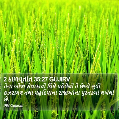 2 કાળવૃતાંત 35:27 GUJIRV Bible Verse Image