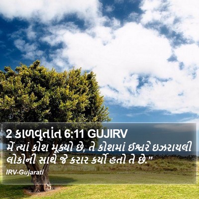 2 કાળવૃતાંત 6:11 GUJIRV Bible Verse Image