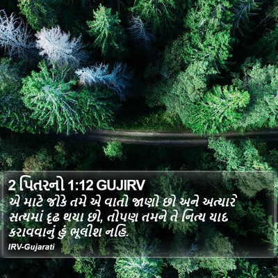 2 પિતરનો 1:12 GUJIRV Bible Verse Image