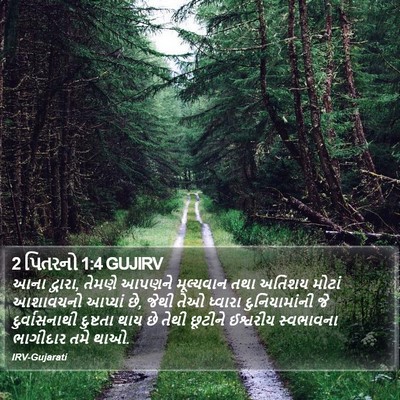 2 પિતરનો 1:4 GUJIRV Bible Verse Image