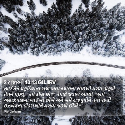 2 રાજાઓ 10:13 GUJIRV Bible Verse Image