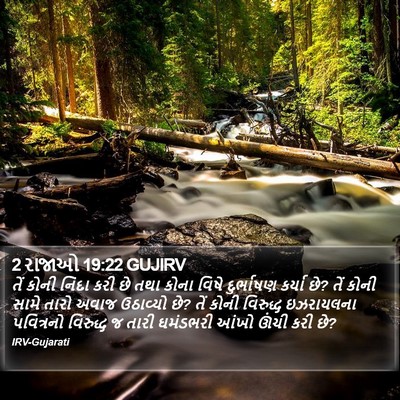 2 રાજાઓ 19:22 GUJIRV Bible Verse Image