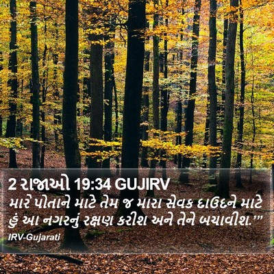 2 રાજાઓ 19:34 GUJIRV Bible Verse Image