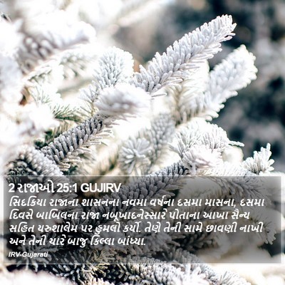 2 રાજાઓ 25:1 GUJIRV Bible Verse Image
