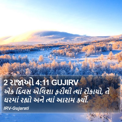 2 રાજાઓ 4:11 GUJIRV Bible Verse Image