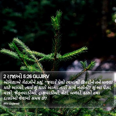 2 રાજાઓ 5:26 GUJIRV Bible Verse Image