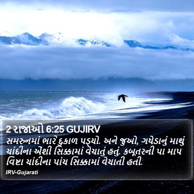 2 રાજાઓ 6:25 GUJIRV Bible Verse Image
