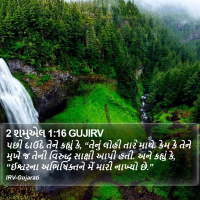 2 શમુએલ 1:16 GUJIRV Bible Verse Image