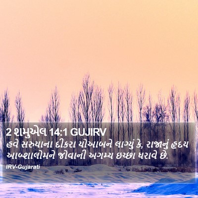 2 શમુએલ 14:1 GUJIRV Bible Verse Image