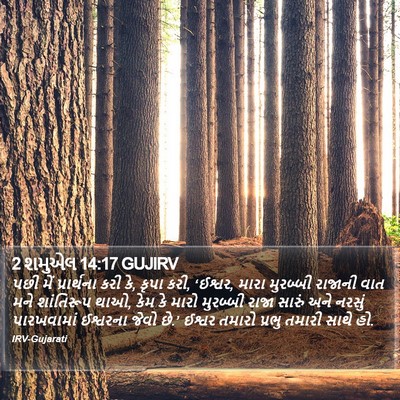 2 શમુએલ 14:17 GUJIRV Bible Verse Image