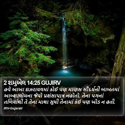2 શમુએલ 14:25 GUJIRV Bible Verse Image