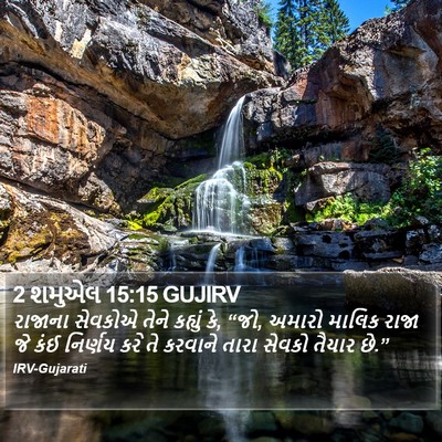 2 શમુએલ 15:15 GUJIRV Bible Verse Image