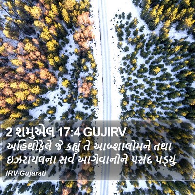 2 શમુએલ 17:4 GUJIRV Bible Verse Image