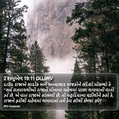 2 શમુએલ 19:11 GUJIRV Bible Verse Image