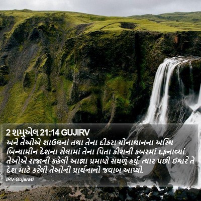 2 શમુએલ 21:14 GUJIRV Bible Verse Image