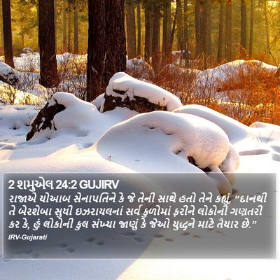 2 શમુએલ 24:2 GUJIRV Bible Verse Image