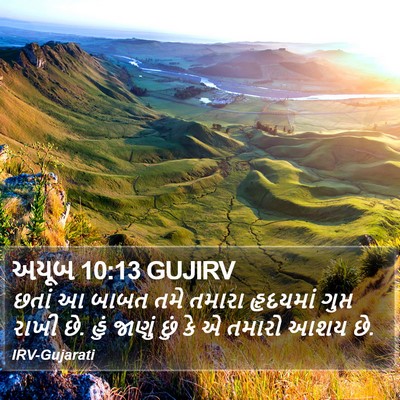 અયૂબ 10:13 GUJIRV Bible Verse Image