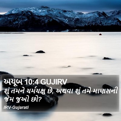 અયૂબ 10:4 GUJIRV Bible Verse Image