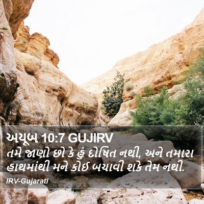 અયૂબ 10:7 GUJIRV Bible Verse Image