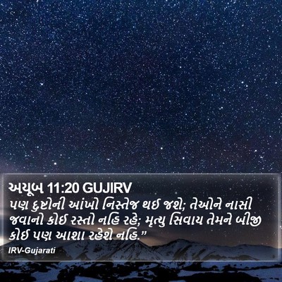 અયૂબ 11:20 GUJIRV Bible Verse Image