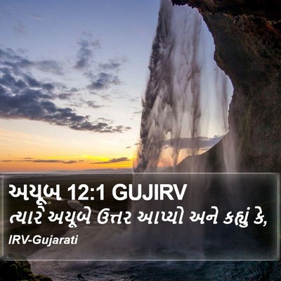 અયૂબ 12:1 GUJIRV Bible Verse Image