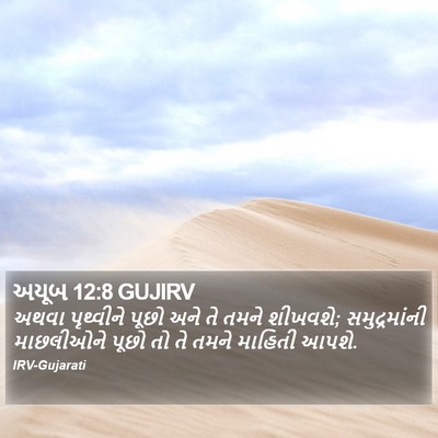 અયૂબ 12:8 GUJIRV Bible Verse Image