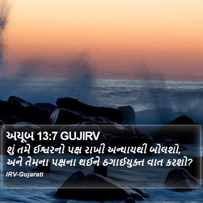 અયૂબ 13:7 GUJIRV Bible Verse Image