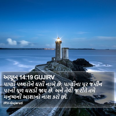 અયૂબ 14:19 GUJIRV Bible Verse Image
