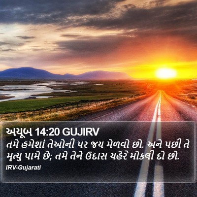 અયૂબ 14:20 GUJIRV Bible Verse Image