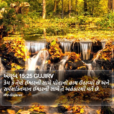 અયૂબ 15:25 GUJIRV Bible Verse Image