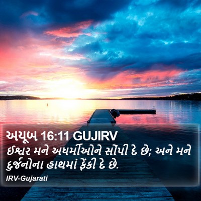 અયૂબ 16:11 GUJIRV Bible Verse Image