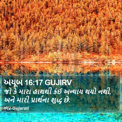 અયૂબ 16:17 GUJIRV Bible Verse Image
