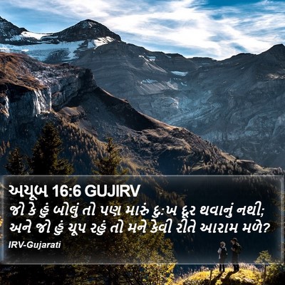 અયૂબ 16:6 GUJIRV Bible Verse Image